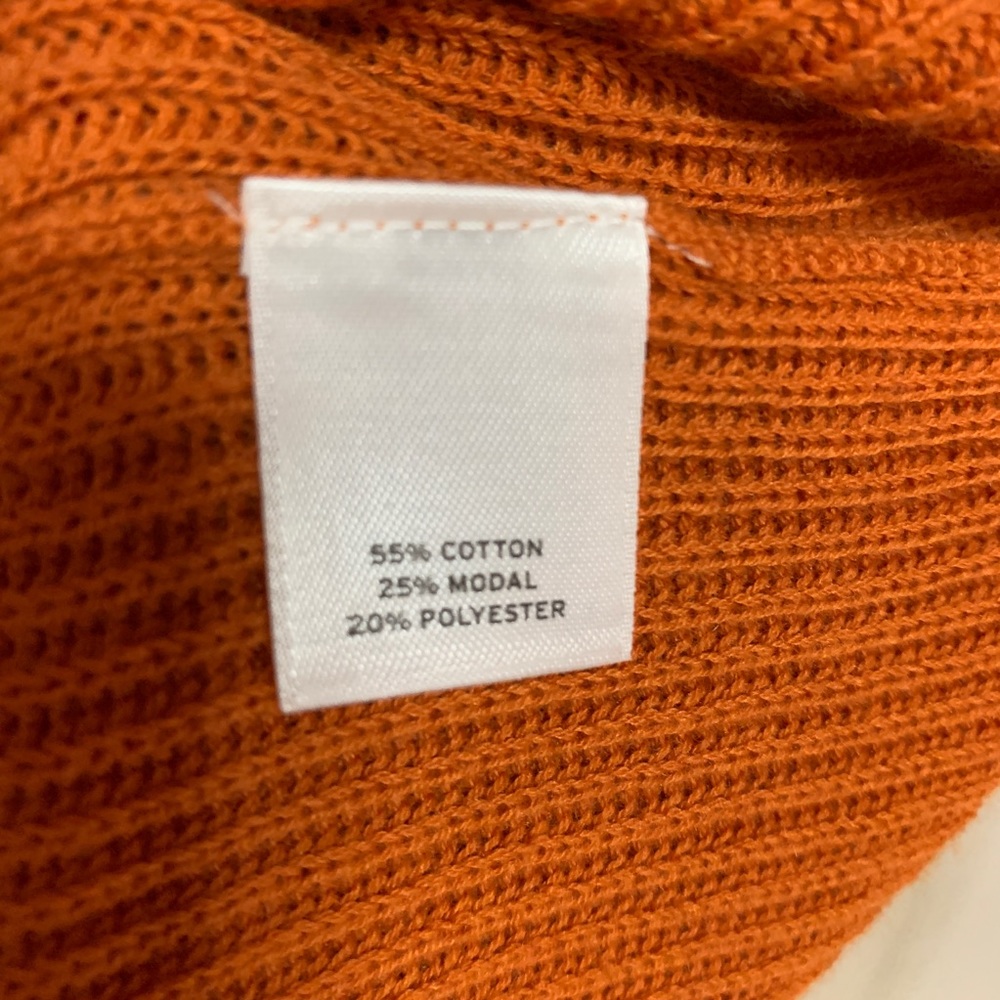 Halogen Rust Amber V Neck Boyfriend Cardigan S - Picture 6 of 7